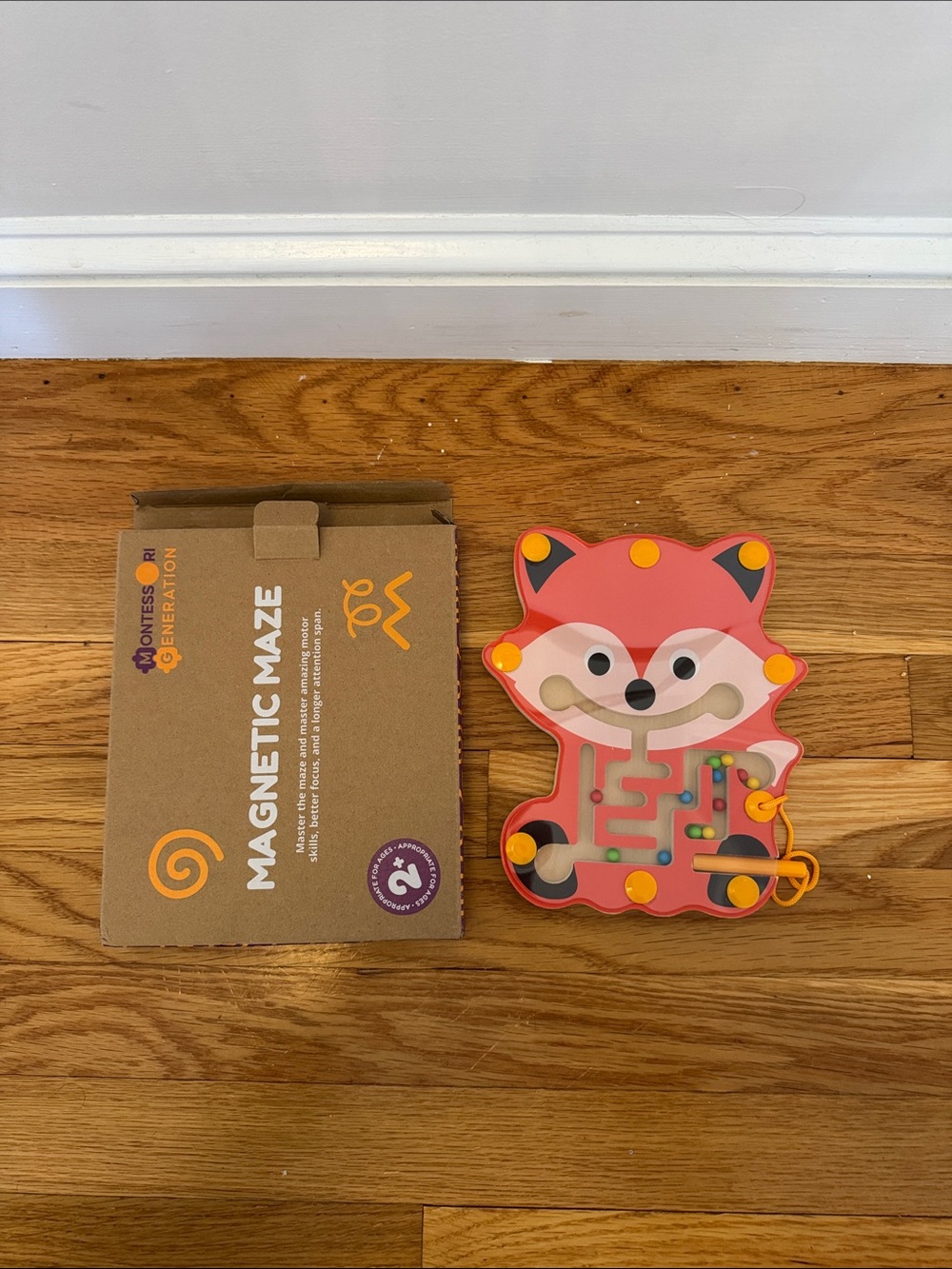 Montessori Magnetic Maze Fox Toy